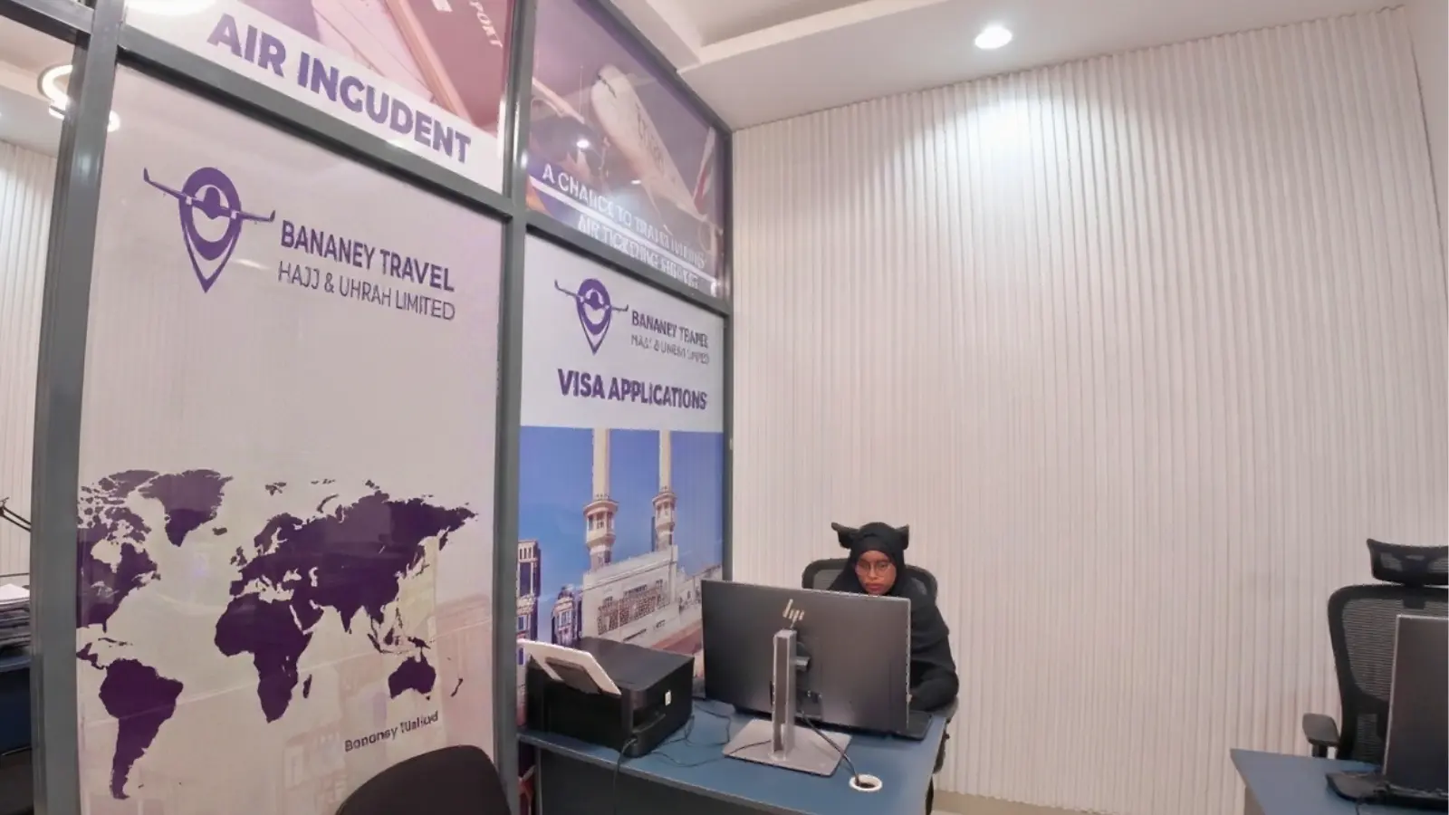 Bananey Travel Agency office in Nairobi providing logistics and travel solutions